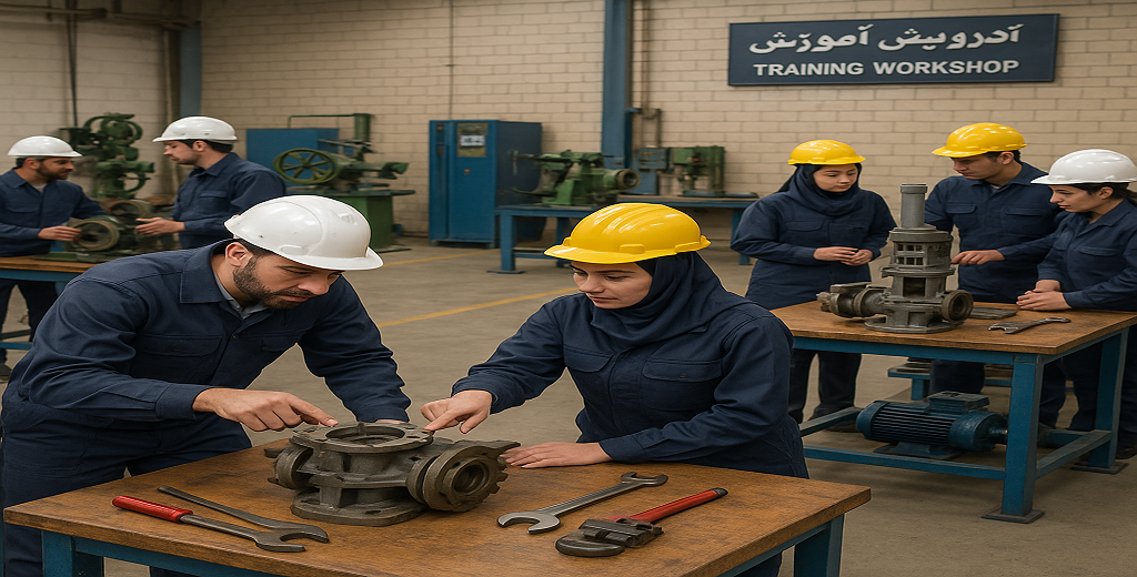 آموزش نفرات تعمیراتی و تیم‌سازی پالایشگاه اصفهان